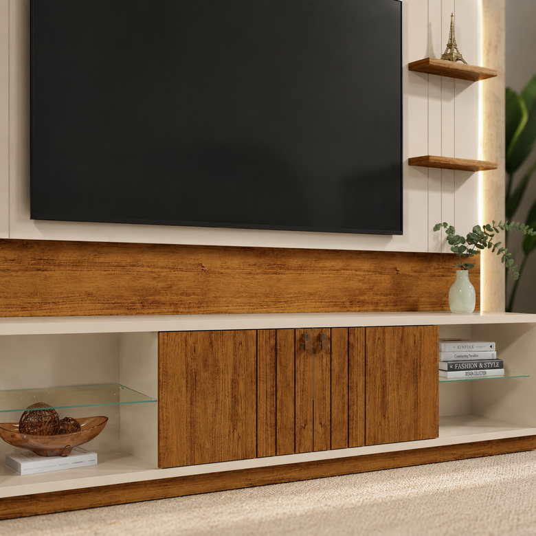 Home Para Tv até 60" Guaiba 2 Portas Com Led Mobler