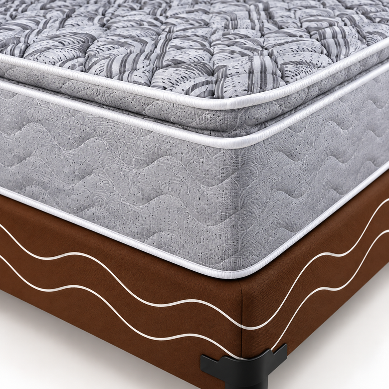 Cama Box Casal (Colchão + Base) D28 Diamante Design