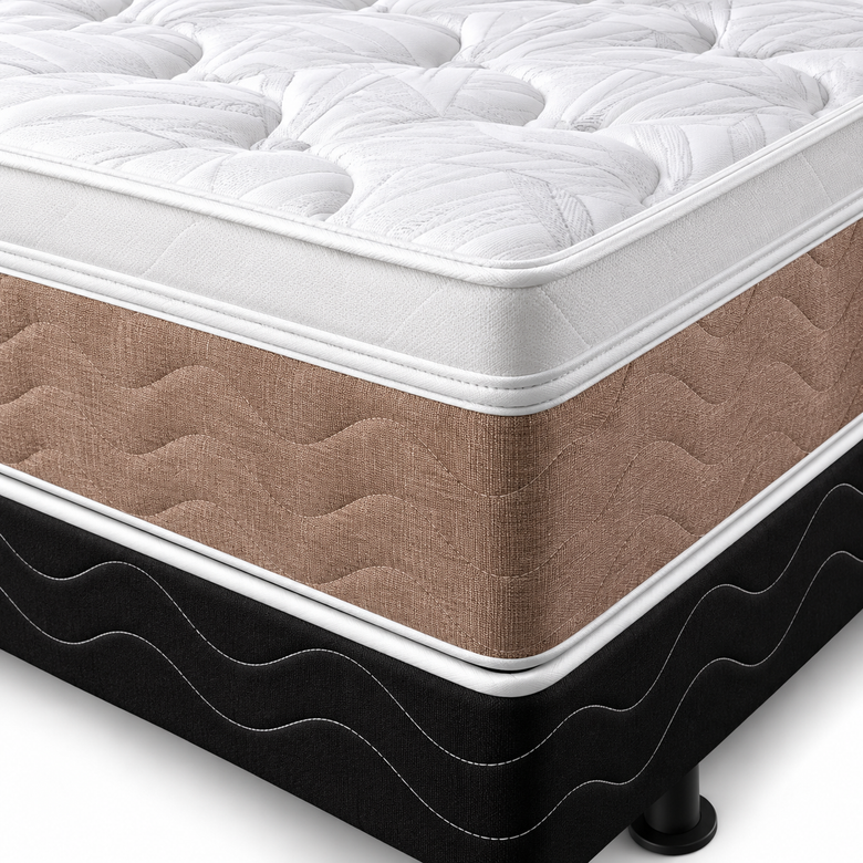 Cama Box Casal (Colchão + Base) Molas Ensacadas Majestic Visco Design