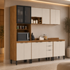 Cozinha Modulada 5 Peças 13 Portas 2 Gavetas Firenze Demóbile