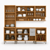 Cozinha Modulada 5 Peças 2 Gavetas 13 Portas Colors Kits Paraná