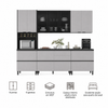 Cozinha Modulada 5 Peças 9 Portas 6 Gavetas Lumina Itatiana