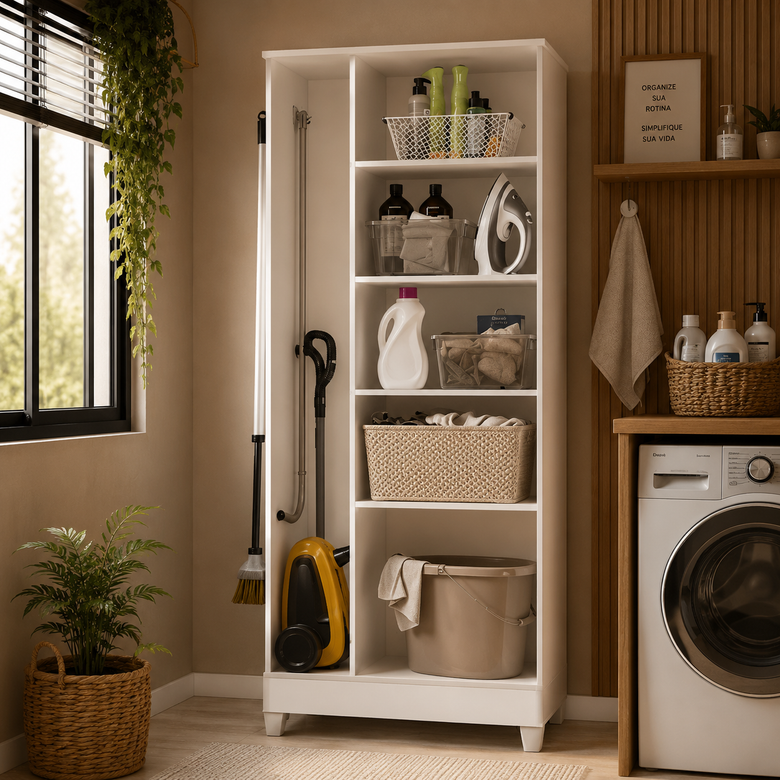 Armário Multiuso Jade 2 Portas 170x70cm Moval