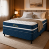 Conjunto Cama Box Casal Molas ensacadas 138x188cm Prime Bacetto