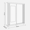 Guarda-Roupa Solteiro 100% MDF Com Espelho 2 Portas 3 Gavetas Athena ACP Móveis