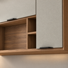 Armário Aéreo 120cm 2 Portas Com Nichos Firenze Demóbile