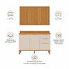 Cozinha Compacta MDF 5 Portas 3 Gavetas Sauvignon Ronipa