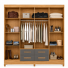 Guarda-Roupa Casal Florida 8 Portas 4 gavetas Moval