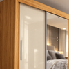 Guarda-Roupa Casal 100% MDF Com Espelho 2 Portas Riva Demóbile