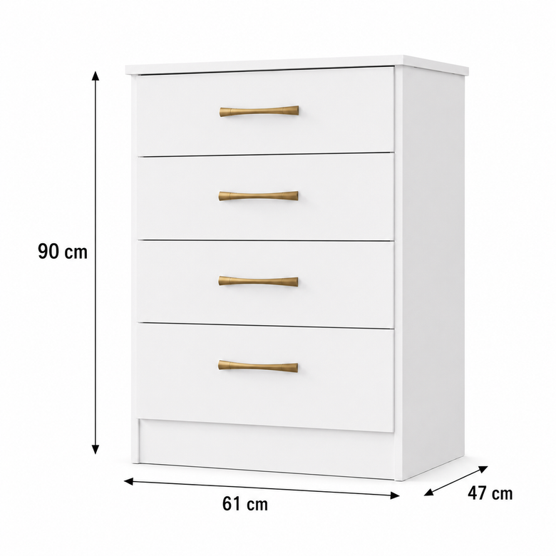 Cômoda 4 Gavetas MS913 Moval