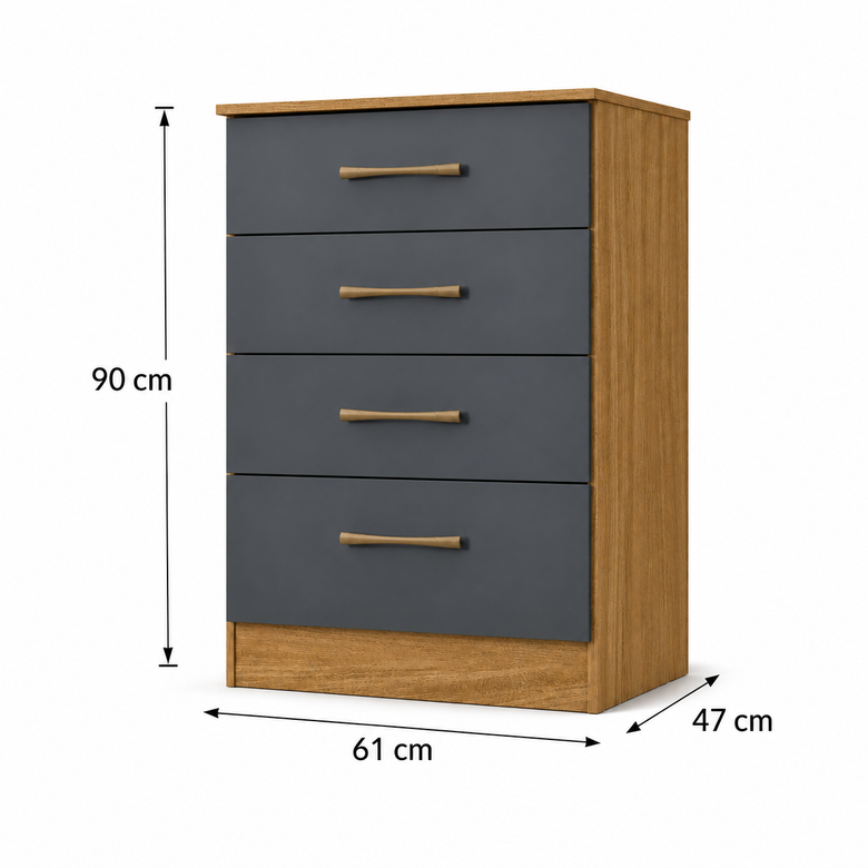 Cômoda 4 Gavetas MS913 Moval