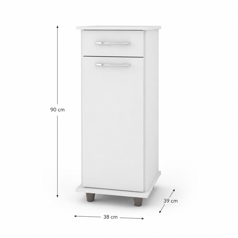 Balcão de Cozinha Multiuso Viena 1 Porta 1 Gaveta Fiorello
