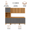 Cozinha Modulada 5 Peças 13 Portas 3 Gavetas Sauvignon Ronipa