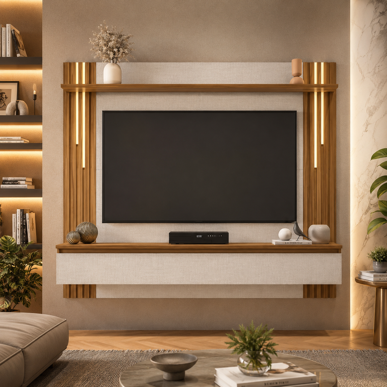 Painel Para TV Até 65" Com Led NT1345 Notável Móveis