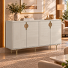 Buffet Aparador 100% MDF 4 Portas Marsala Lukaliam