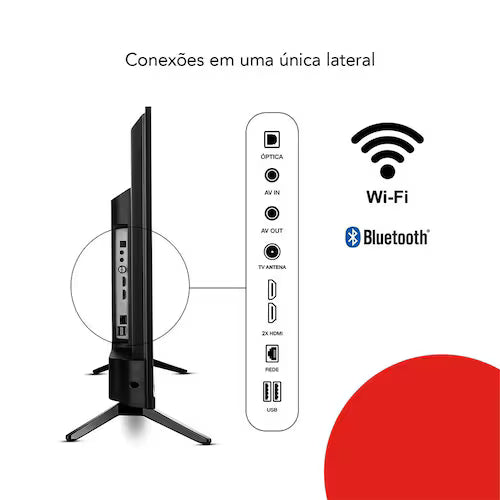 Smart TV 32" Led AWS-TV-32-BL-02 Wi-fi 2 HDMI 2 USB Aiwa