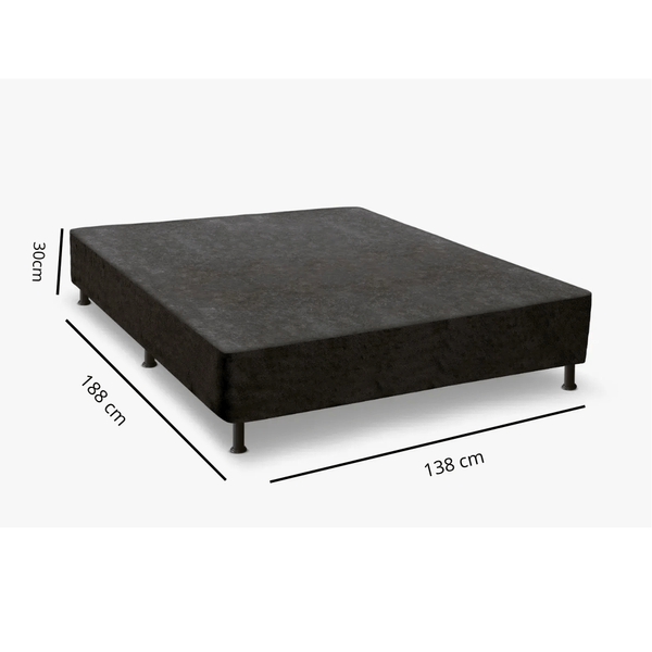 Base para Cama Box Casal Bordada Universal Baianão 138X188 Bacetto