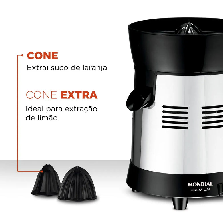 Extrator de Sucos Mondial Turbo Premium E-10