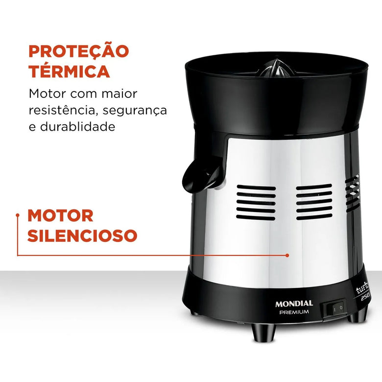 Extrator de Sucos Mondial Turbo Premium E-10