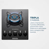 Cooktop a Gás 5 Bocas Tripla Chama Mondial CTG-03