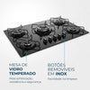 Cooktop a Gás 5 Bocas Tripla Chama Mondial CTG-03