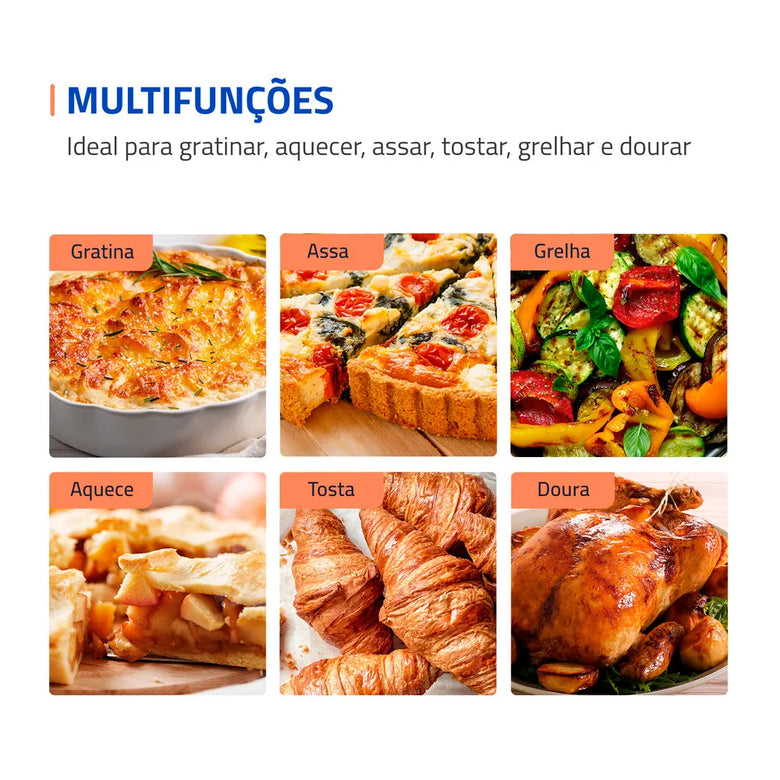Forno Elétrico 52L 1800W FRN-52 Mondial