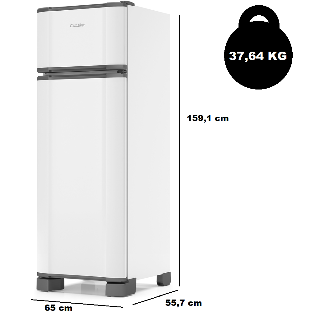 Geladeira Refrigerador Duplex 276L RCD34 PRO Esmaltec