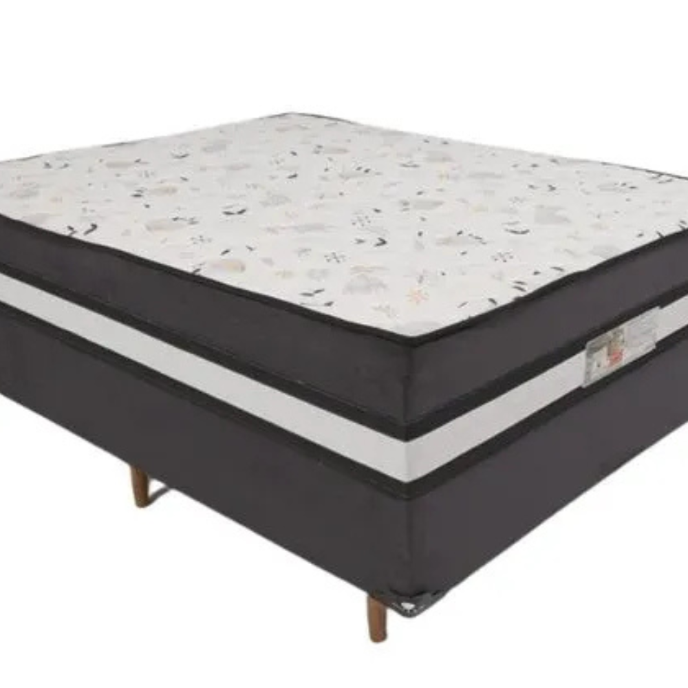 Cama Box Casal Conjugada D28 Ortomedic 138x188x53cm Bacetto