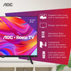 Smart Tv 32" Hd Led Hdmi 1 Usb Wifi Roku Aoc
