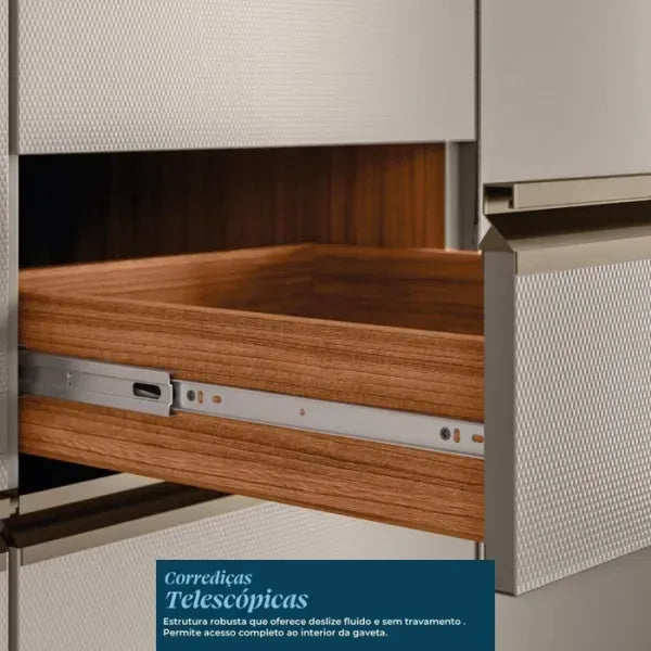 Balcão de Cozinha 1 Porta 1 Gaveta 60cm MDF Proença Demobile