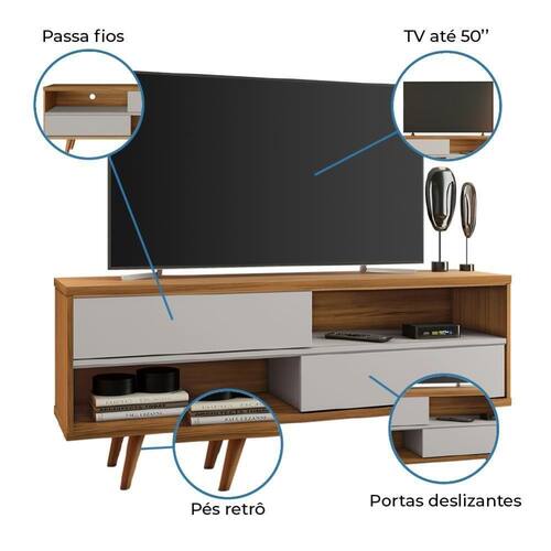 Rack para TV até 50" 2 portas NT 1180 Notável Móveis