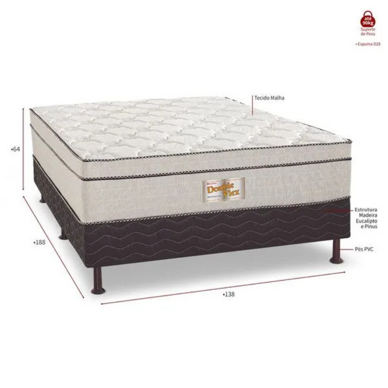 Cama Box Casal conjugada New Double Flex Reconflex
