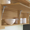Armario Aereo 1 Porta Basculante Ripado 120 CM MDF Marquesa Nesher