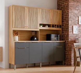 Cozinha Compacta 8 Portas 2 Gavetas Concord Ronipa
