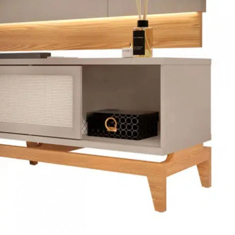Bancada Cairo com Painel Antares para TV até 65" DJ Móveis
