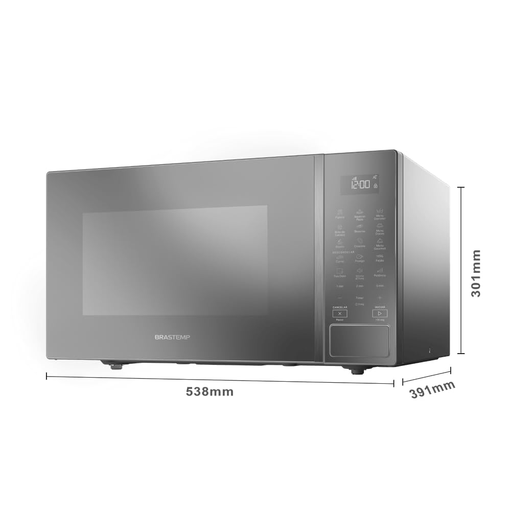 Micro-ondas 32L Espelhado BMS46 Brastemp