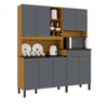 Cozinha Compacta 9 Portas 1 Gaveta Merlot Prime Ronipa