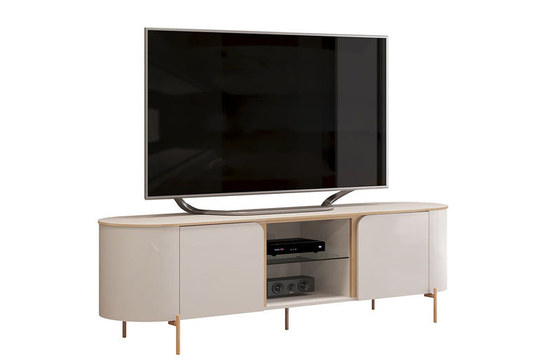Bancada Para Tv Até 65" MDF 2 Portas Adele DJ Móveis
