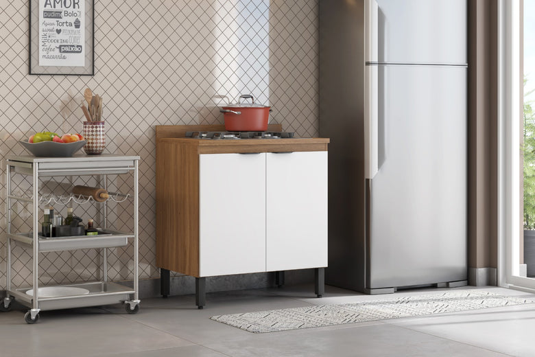 Balcão de Cozinha 2 Portas 80cm Firenze Demóbile