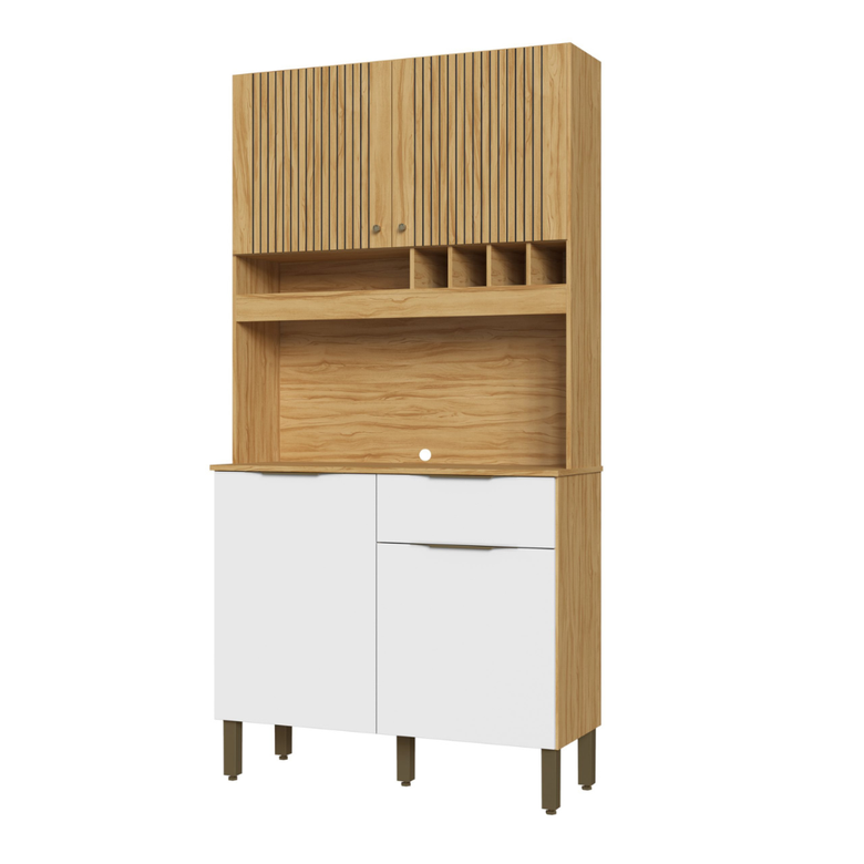 Cozinha Compacta 4 Portas 1 Gaveta Moscato Ronipa