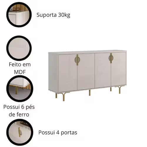 Buffet 4 Portas Marsala Lukaliam