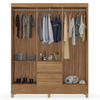 Guarda-Roupa Casal 6 Portas 2 Gavetas Flash Demóbile