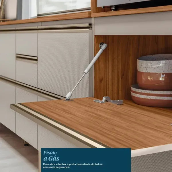 Balcão de Cozinha 1 Porta 1 Gaveta 60cm MDF Proença Demobile