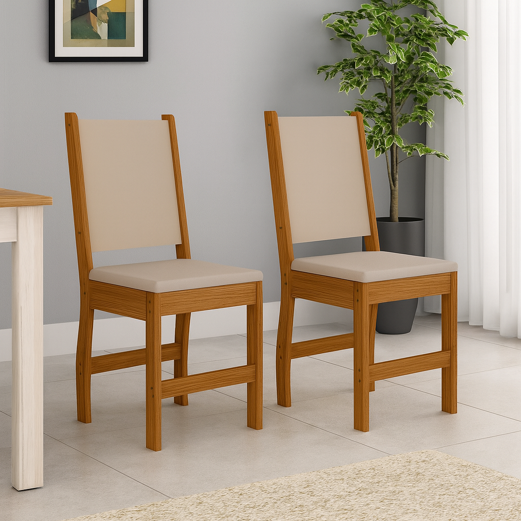 Conjunto 2 Cadeiras Clara Poliman