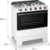 Fogão 5 Bocas Acendimento Automático POP 5Q Ideal Esmaltec