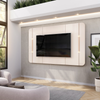 Painel Para Tv Até "75" Luminárias LED Areta Dj Móveis