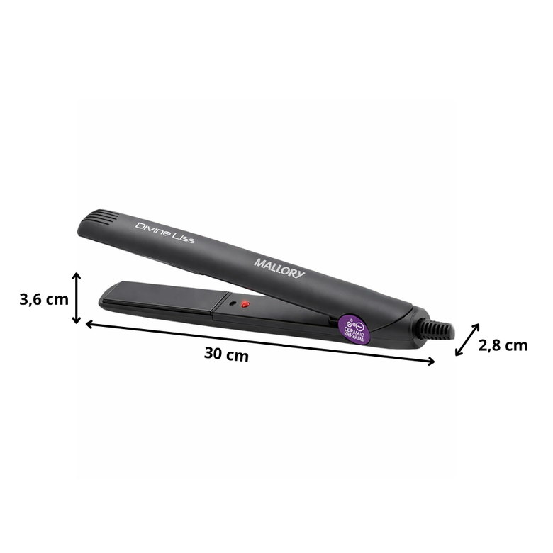 Chapinha/Prancha de Cabelo Mallory Divine Liss 210°C
