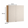Armário Aéreo 1 Porta Articulada 80cm Art Kits Paraná