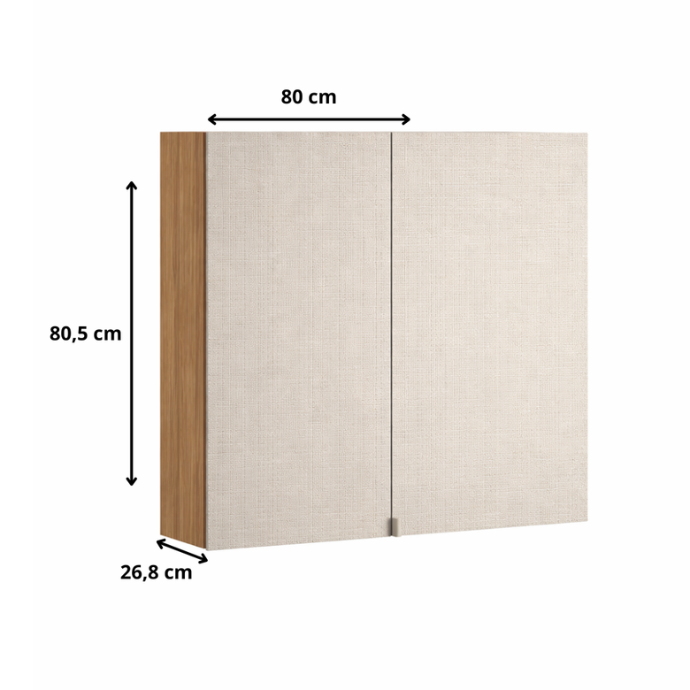 Armário Aéreo 1 Porta Articulada 80cm Art Kits Paraná