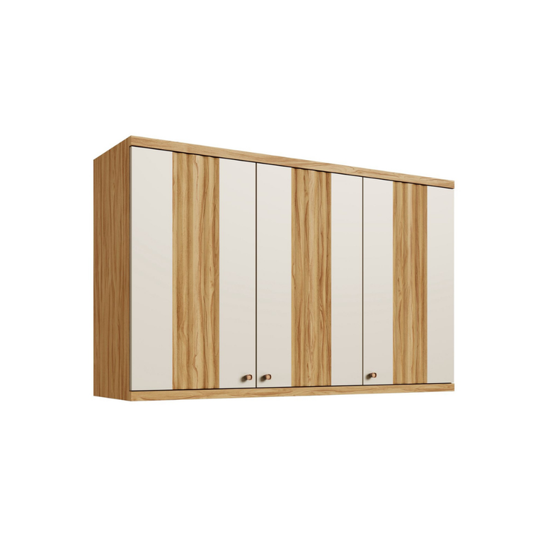 Armário Aéreo 3 Portas 120 Cm Canelado Sauvignon Ronipa